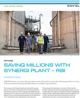 Saving millions with Synergi Plant - RBI