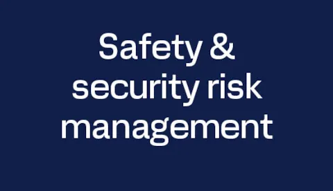Cyber security - Safety & security risk management