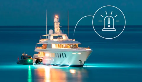 Yacht in distress