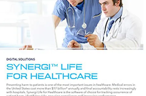 Synergi Life for Healthcare flier