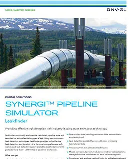 Synergi Pipeline Simulator Leakfinder flier
